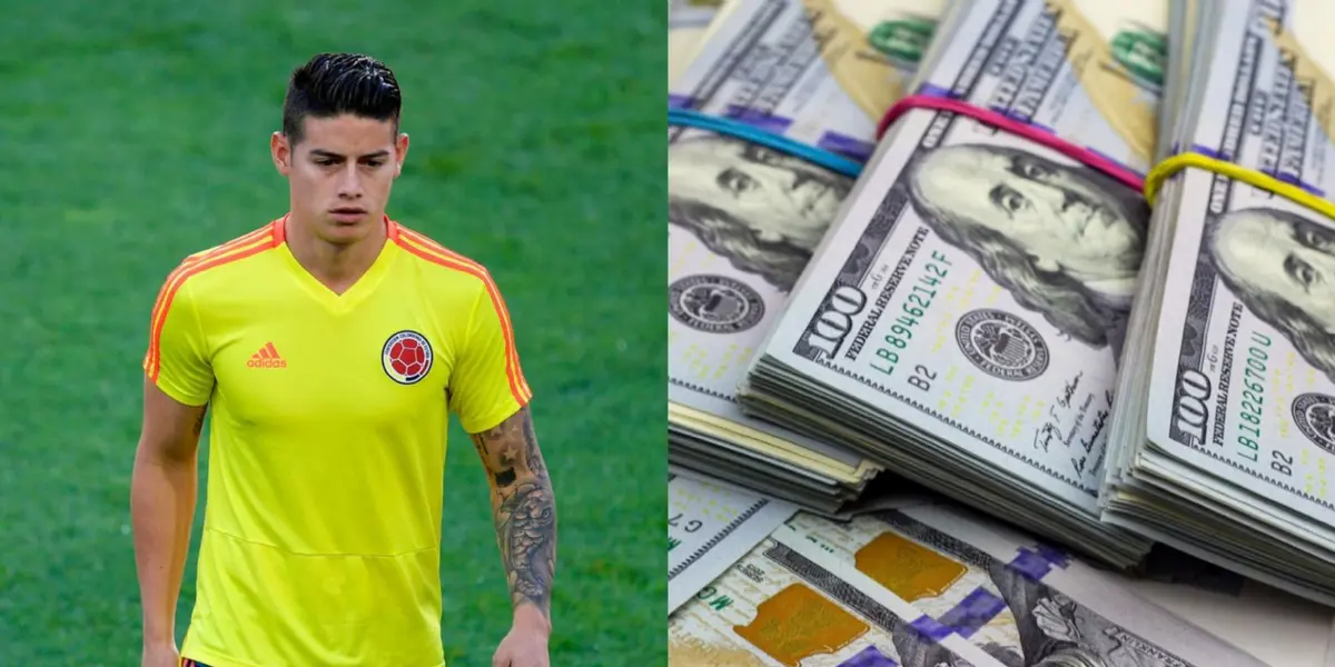 Tocó fondo James Rodríguez valía USD 95 millones y ahora no creerás