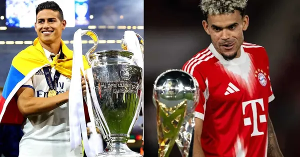 Luis Díaz y James Rodríguez los títulos en sus carreas