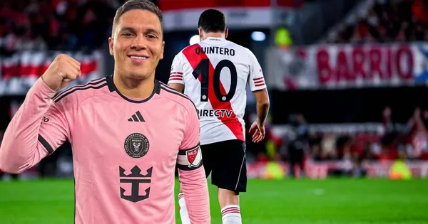 Quintero no seguirá en River y jugaría con Messi en el Inter de Miami