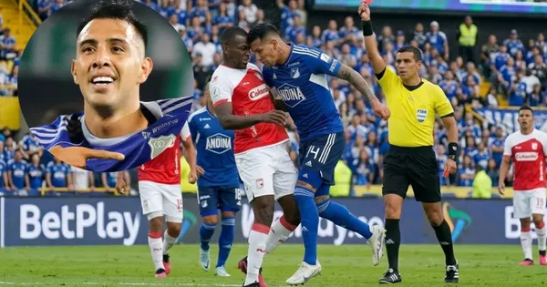 Contreras y su expulsión ante Santa Fe, un error que podría costar una clasificación