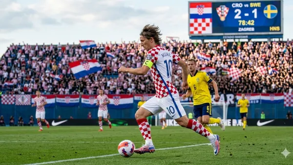 Croacia informó la presencia de Luka Modric para el partido ante Colombia en Estados Unidos - Imagen creada por IA
