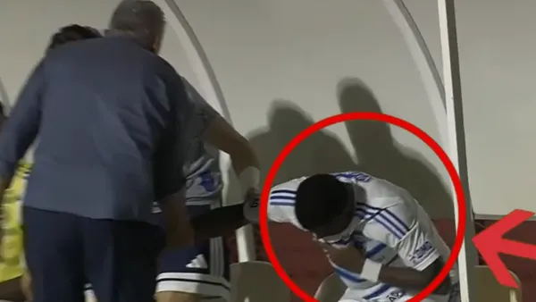 El llanto de Néiser Villarreal al ser sustituido