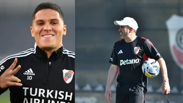 El plan de Coudet con Juanfer Quintero