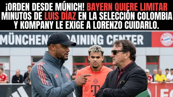 Kompany advierte a Lorenzo sobre Luis Díaz