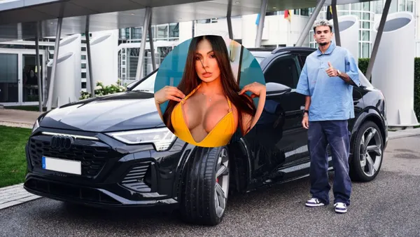 La diferencia de carros entre el jugador y la modelo colombiana