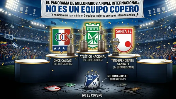 Millonarios y su deuda a nivel internacional