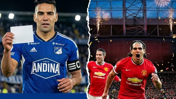 Radamel Falcao estuvo en el Manchester United y actualmente se encuentra en Millonarios
