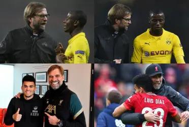 Adrián Ramos llegó a estar bajo el mando de Jürgen Klopp, no le fue muy bien al final, caso contrario a su paisano Luis Díaz.