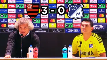 Alberto Gamero en rueda de prensa tras perder contra Flamengo