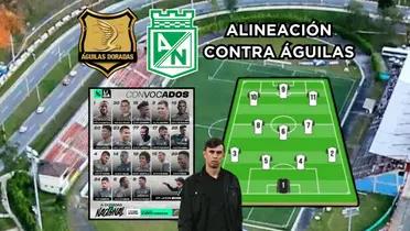 Atlético Nacional en un duelo clave contra Águilas Doradas.