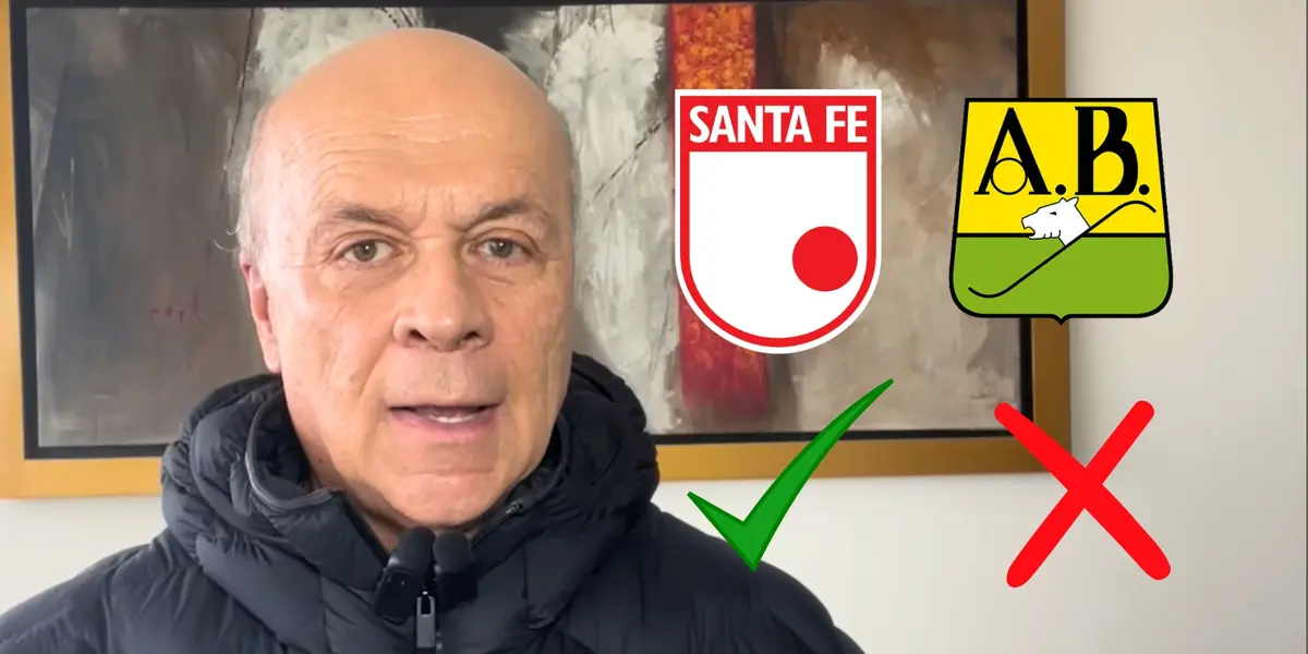 Carlos Anronio Vélez hablando del Club Independiente Santa Fe y Atlético Bucaramanga