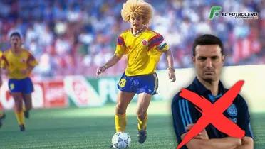 Carlos Valderrama y Lionel Scaloni Foto: FIFA y 90 minutos