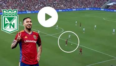 Cristian Arango haciendo un gol con el Real Salt Lake en USA