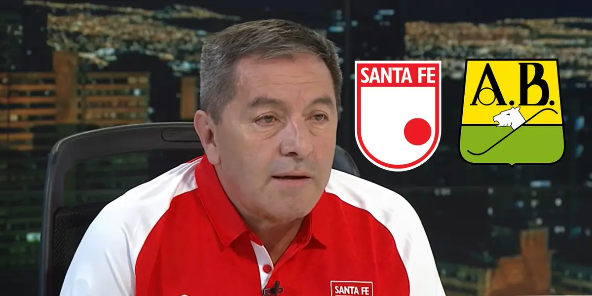 Eduardo Méndez el Presidente del Club Independiente Santa Fe hablando