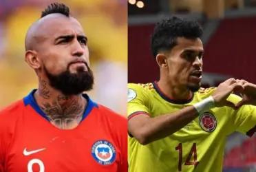 El jugador chileno tuvo una particular situación con el colombiano de Liverpool.