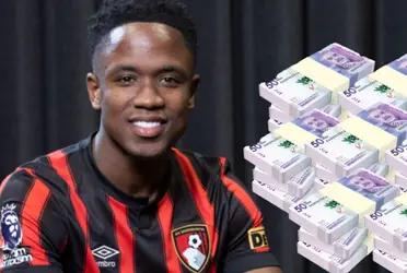 El jugador colombiano está a préstamo en Bournemouth procedente de Leeds 