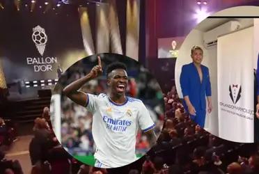 El jugador del Real Madrid llegó a la gala del Balón de Oro con un llamativo traje al estilo Teófilo Gutiérrez  