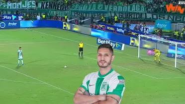 Eric Ramírez con la camiseta de Atlético Nacional