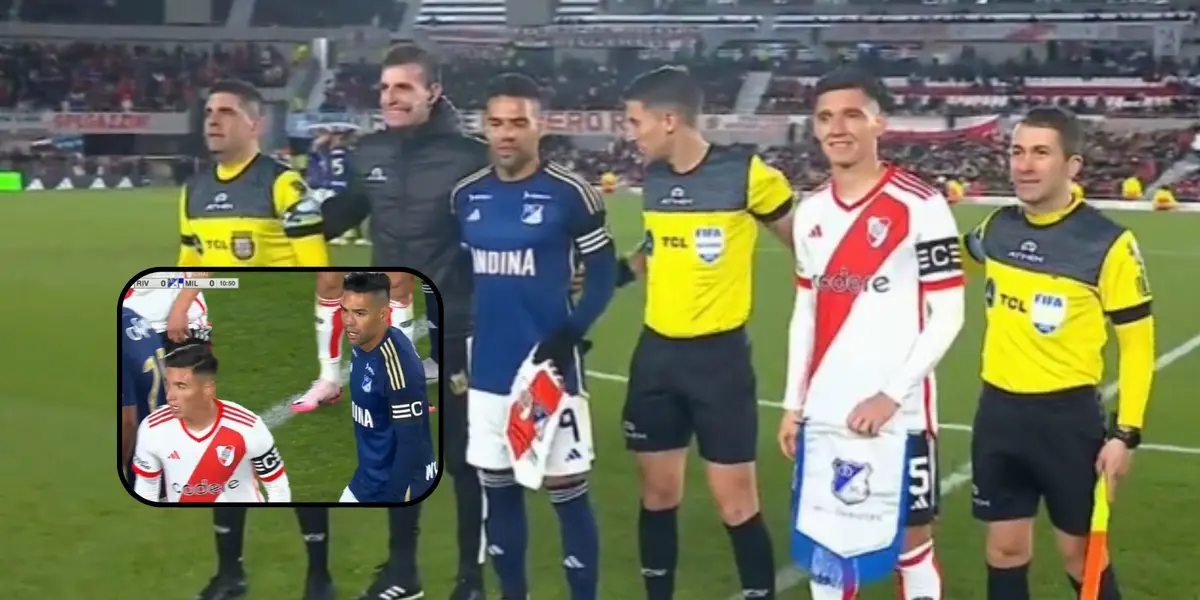 Se enaltece Colombia y Millonarios, el emotivo gesto de River Plate con Radamel Falcao