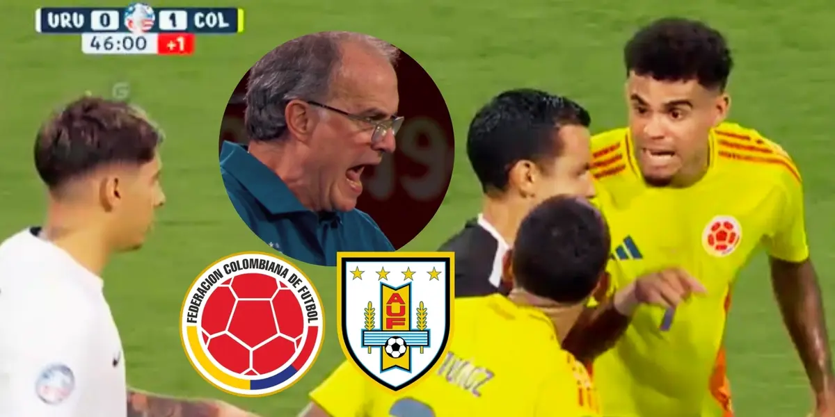 Colombia tenía 10 hombres y la jugada sucia de Uruguay y el árbitro lo permitía 