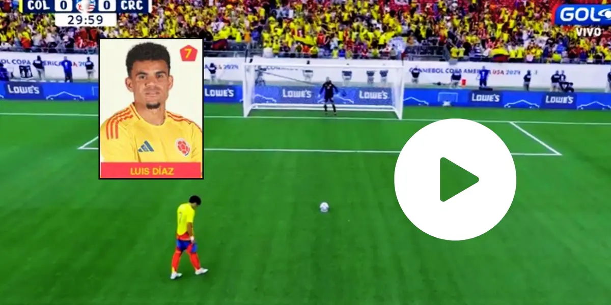 Gol de Luis Díaz en la Selección Colombia para el 1 a 0 contra contra Costa Rica