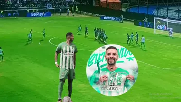 Foto: Captura de pantalla Win Sports / Atlético Nacional Twitter 