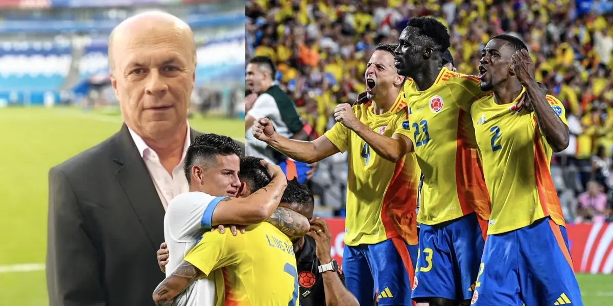 La reacción de Carlos Antonio Vélez al ver que la Selección Colombia es Finalista 