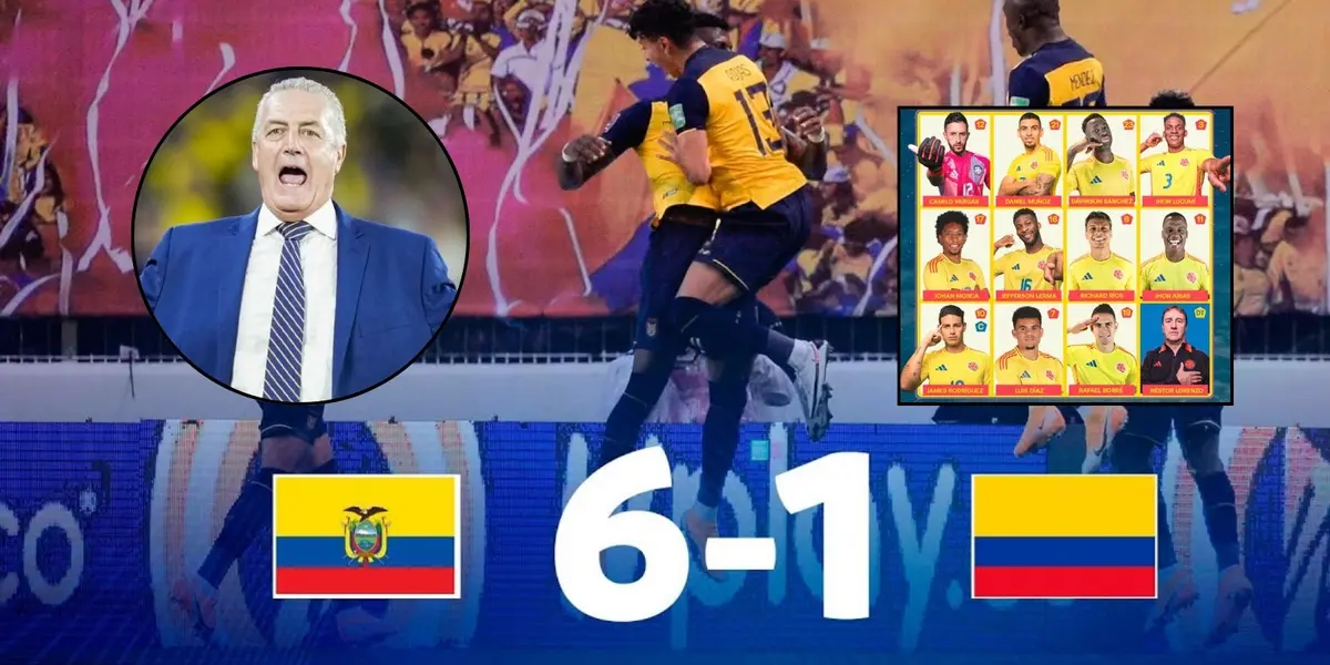 Ya le metió 6 a 1 a Colombia con Ecuador, Alfaro apuntó sobre 3 jugadores de la Tricolor