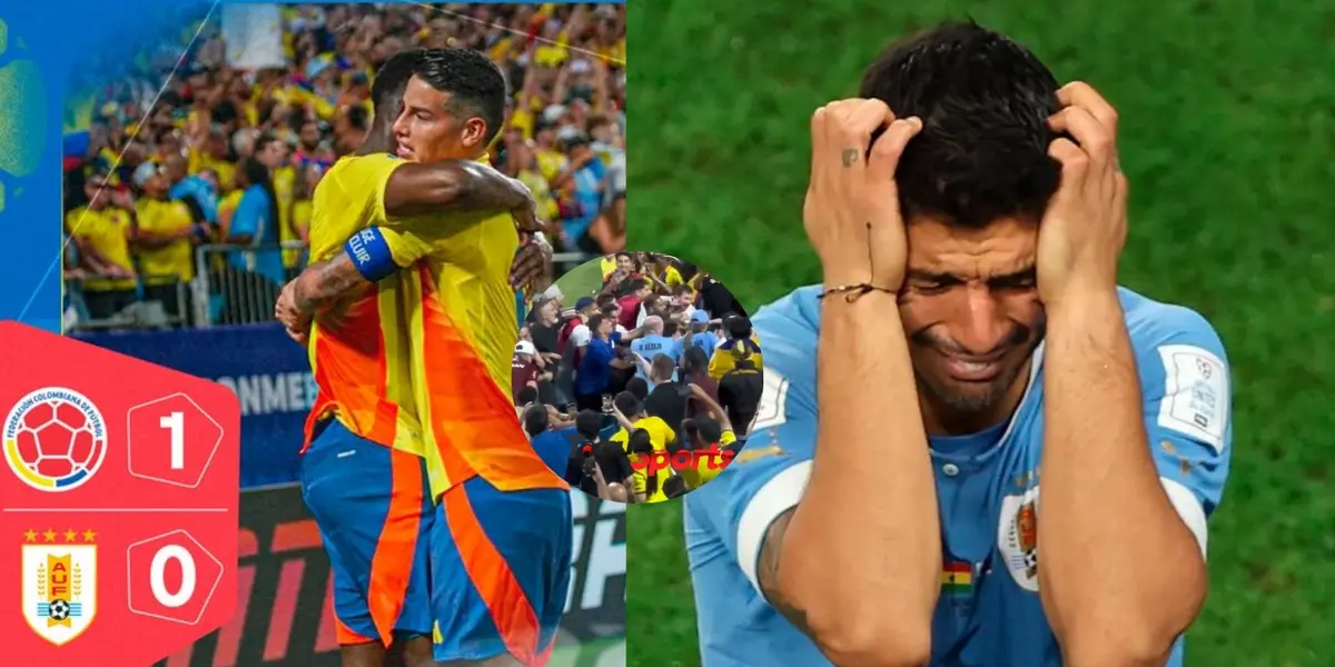 Uruguay malos perdedores, tuvieron una terrible acción porque Colombia les ganó