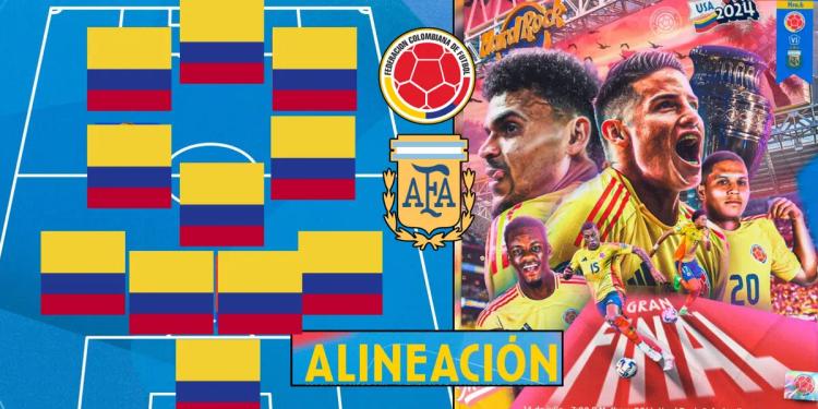 El posible 11 titular de la Selección Colombia contra Argentina