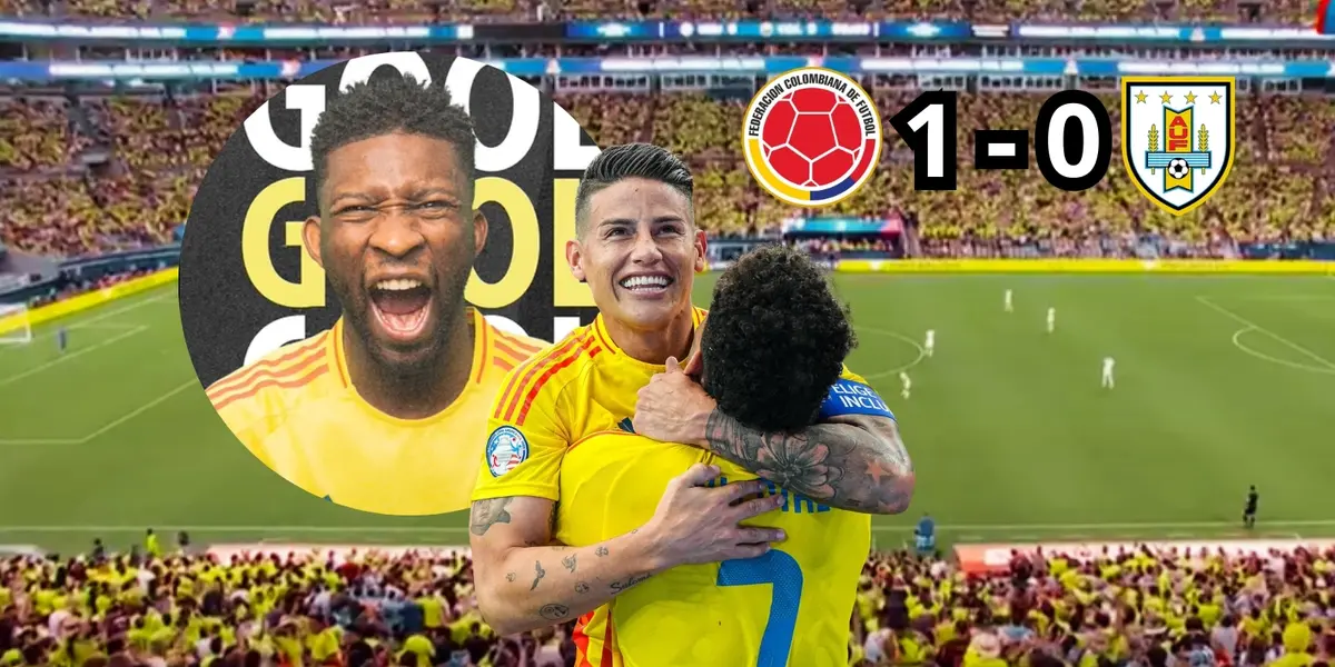 Colombia le ganó 1 - 0 a Uruguay y la Tricolor jugará la Final de la Copa América, mira el gol