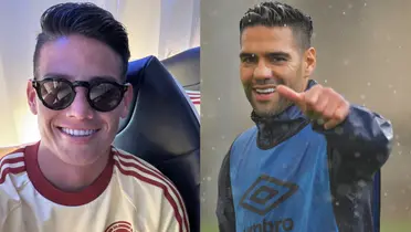 Foto: James Rodríguez Twitter / Radamel Falcao Twitter  