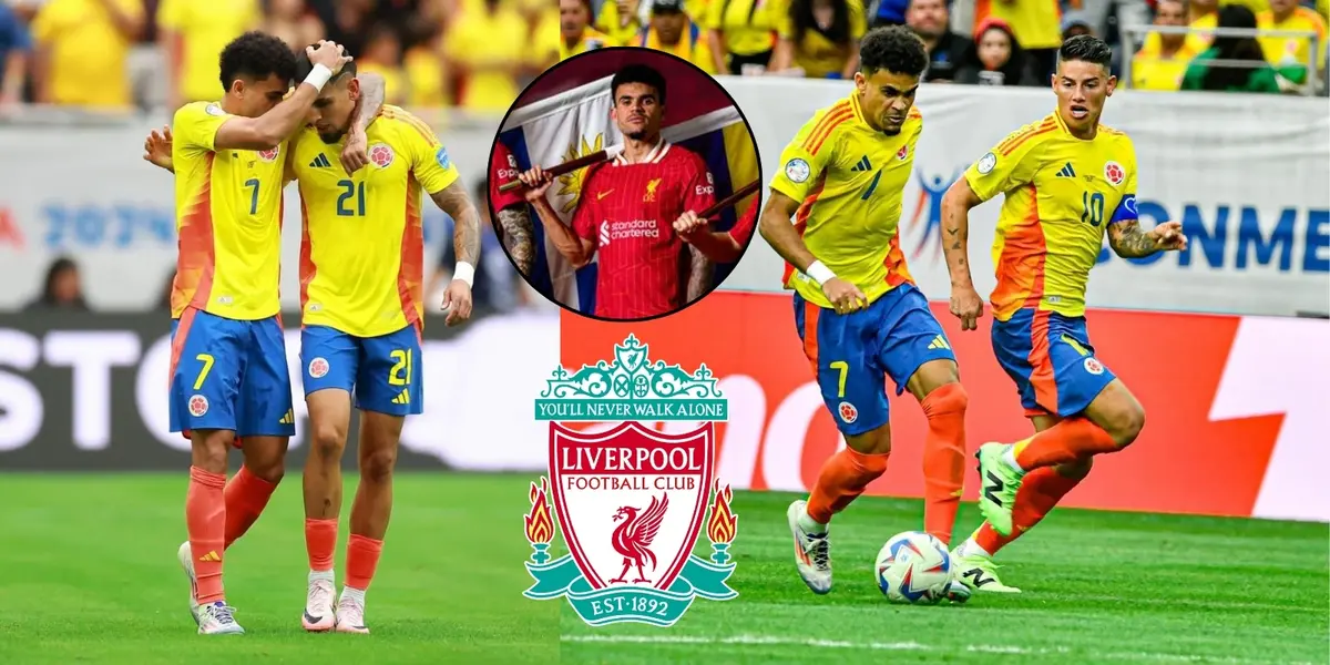 Liverpool no olvida a Luis Díaz y vea la publicación donde brilla la bandera de Colombia