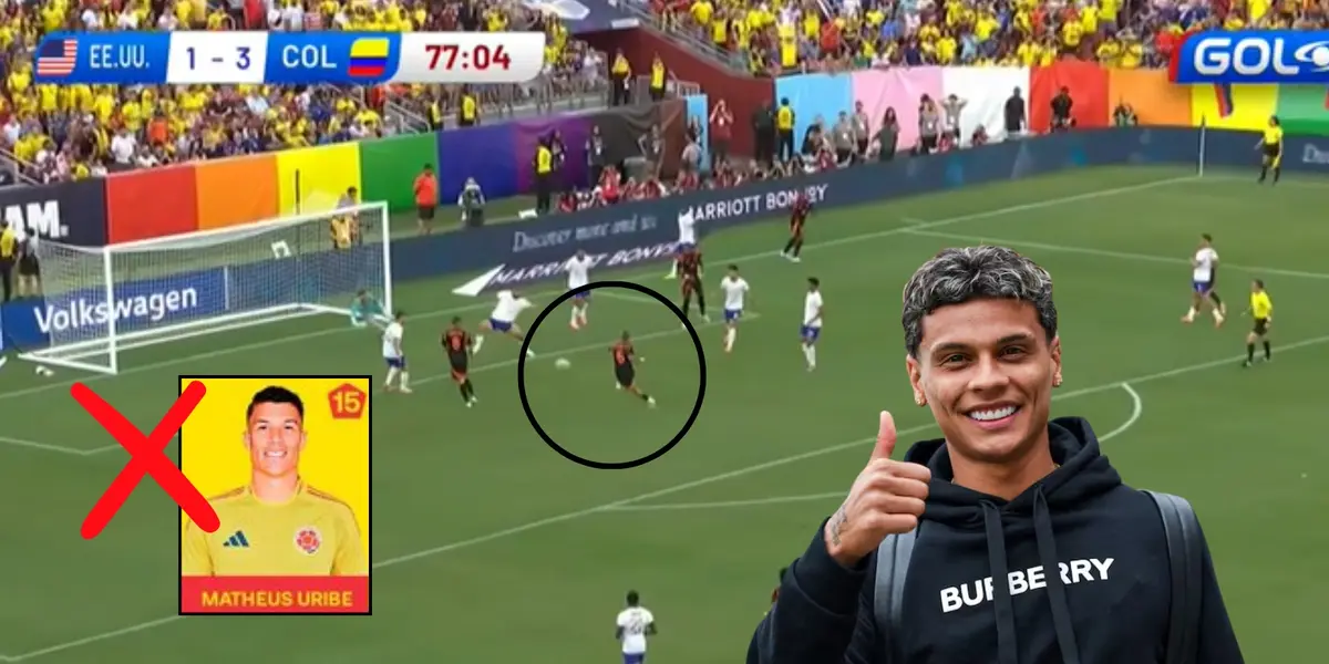 Gol de Richard Ríos con la Selección Colombia