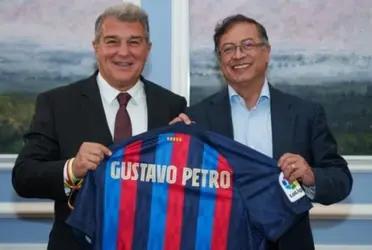 Gustavo Petro hizo un importante anuncio en Colombia de la mano del FC Barcelona.