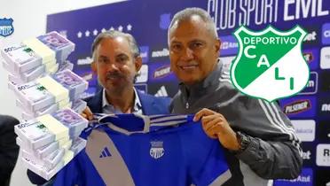 Hernán Torres con la camiseta del Emelec de Ecuador