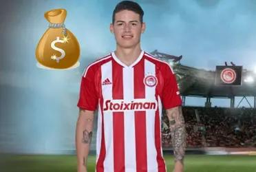 James Rodríguez estaría siendo tentado por un equipo para salir del Olympiacos de Grecia.