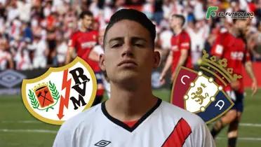 James Rodríguez Foto: Diario de Navarra, Rayo Vallecano y Escudoteca PN