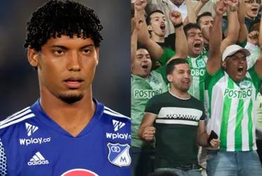 Juan Carlos Pereira dejó un mensaje para los hinchas de Millonarios FC, pero una frase tuvo eco en la hinchada de Atlético Nacional. 