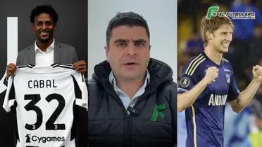 Juan David Cabal y Andrés Felipe Llinás Foto: El Futbolero, Forbes y Juventus