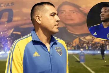 Juan Román Riquelme comentó nuevamente toda la grandeza del lateral colombiano Frank Fabra. 