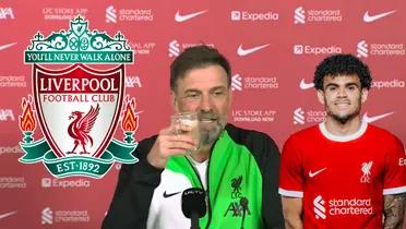 Jürgen Klopp  en una rueda de prensa en Liverpool