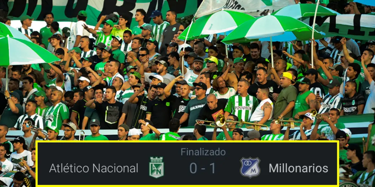 Malos perdedores, lo que hicieron hinchas de Nacional por derrota vs Millonarios   (Fotos tomadas Blu Radio)