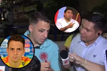 Martin Arzuaga quedó en vergüenza al hacer una cobertura periodística en la Selección Colombia.