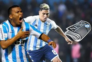 Mediocampista colombiano anotó un gol en el empate de Racing. 