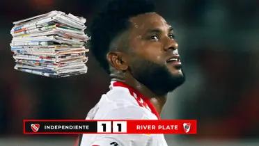 Miguel Ángel Borja goleador en River Plate y así se rindió la prensa argentina