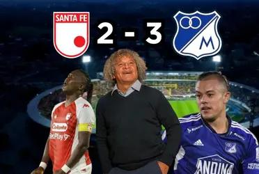 Millonarios FC venció a Santa Fe.