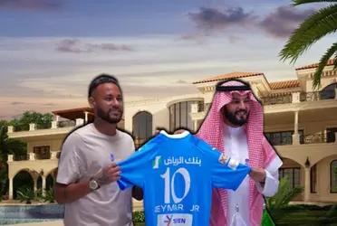 Neymar estará plagado de lujos en Arabia Saudita, prefirió el dinero antes que la grandeza futbolística.