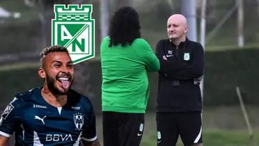 Pablo Repetto en un entrenamiento de Atlético Nacional