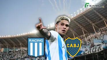 Racing vs Boca Juniors Foto: Olé, TyC Sports y Escudoteca PN